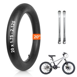 XUNNIU 20 inch inner tube, 20" x 1.75-2.125 Bike tubes with Schrader Valve, 20" Bicycle Tubes Compatible with 20x1.75/1.85/1.90/1.95/2.0/2.10/2.125 For Kids MTB, BMX, Cruisers