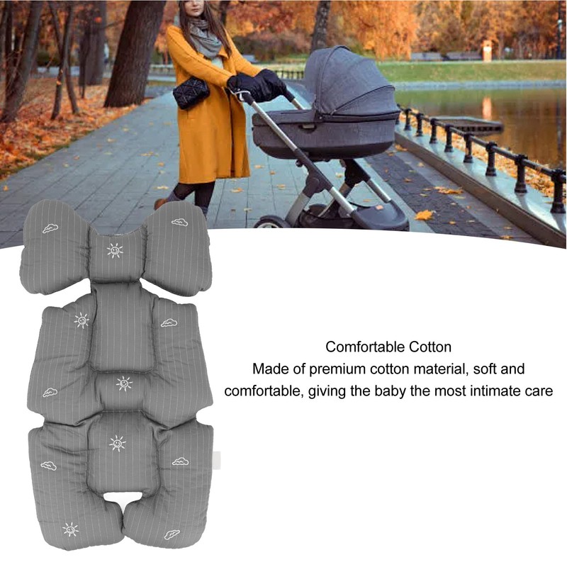 Baby Stroller Cushion Cotton Liner Insert Warm Comfortable Breathable Washable
