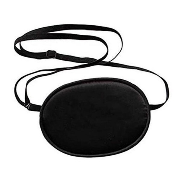 1pcs Children Kids Silk Single Eye One-Eyed Patch Mask Amblyopia Corrected Visual Recovery Lazy Eyes Patches Care Blindfold Cover for Masks Strabismus (Black)