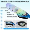 WAVE Myopic Swimming Goggles, No Leakage, Anti-Fog, UV Protection, Nearsighted