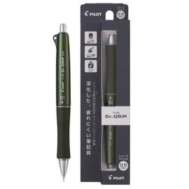 Pilot HTDG-90R-OL The Doctor Grip Mechanical Pencil, 0.02 inches (0.5 mm), Olive