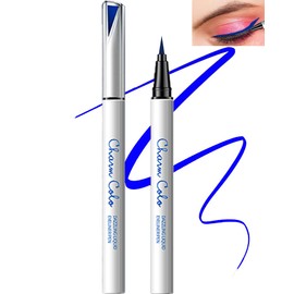 Purple Matte Liquid Eyeliner Waterline Eye liner Pen delineador de ojos de Colores 24H Long Lasting Pigmented Waterproof Smudge-proof Eyeliner Pencil Thanksgiving Christmas Makeup Gift for Women Girls