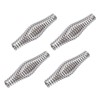 SYCOOVEN 4 Pcs BBQ Spring Handle, Stainless Steel Smoker Handle