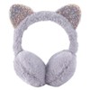 Fenical Cute Cat Ears Design Earmuffs Soft Ear Warmers Winter