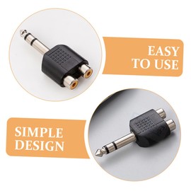 FUNOMOCYA 3pcs to Adapter Audio Speaker y Splitter for Subwoofer and Speaker Easy to Use Audio Signal Converter for Home Theater Recording Studio and Live Performance