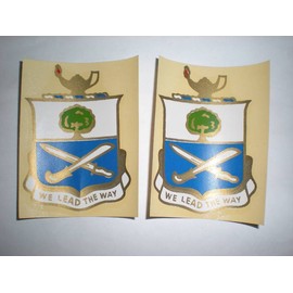 US ARMY - 29TH INF REGT - M1 CAP DECALS - 1 PAIR