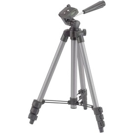 Cullmann ALPHA 1000 tripod with 3-way head (3 pull-outs, weight 480g, load capacity 1 kg, 106cm height, packed size 37cm)