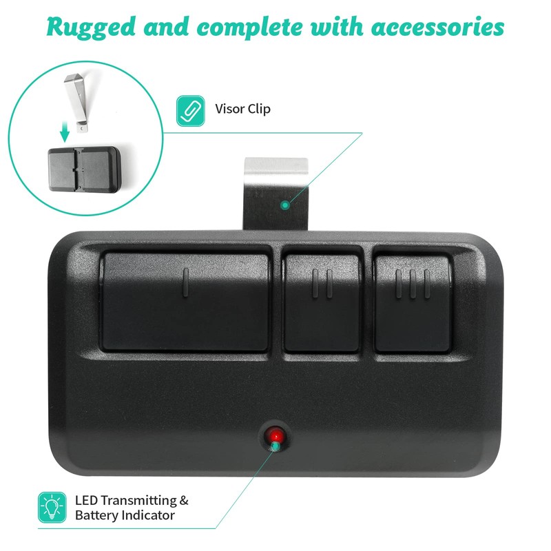 3 Replacement Garage Door Opener Remote,𝐎𝐧𝐥𝐲 Compatible with Liftmaster Chamberlain