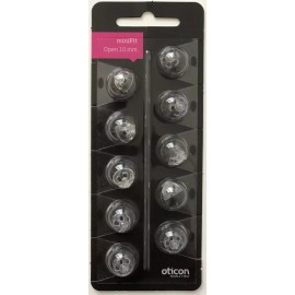 Oticon 1 Pack Oticon miniFit 10mm Open Domes For Hearing Aids. 10 Domes Total.