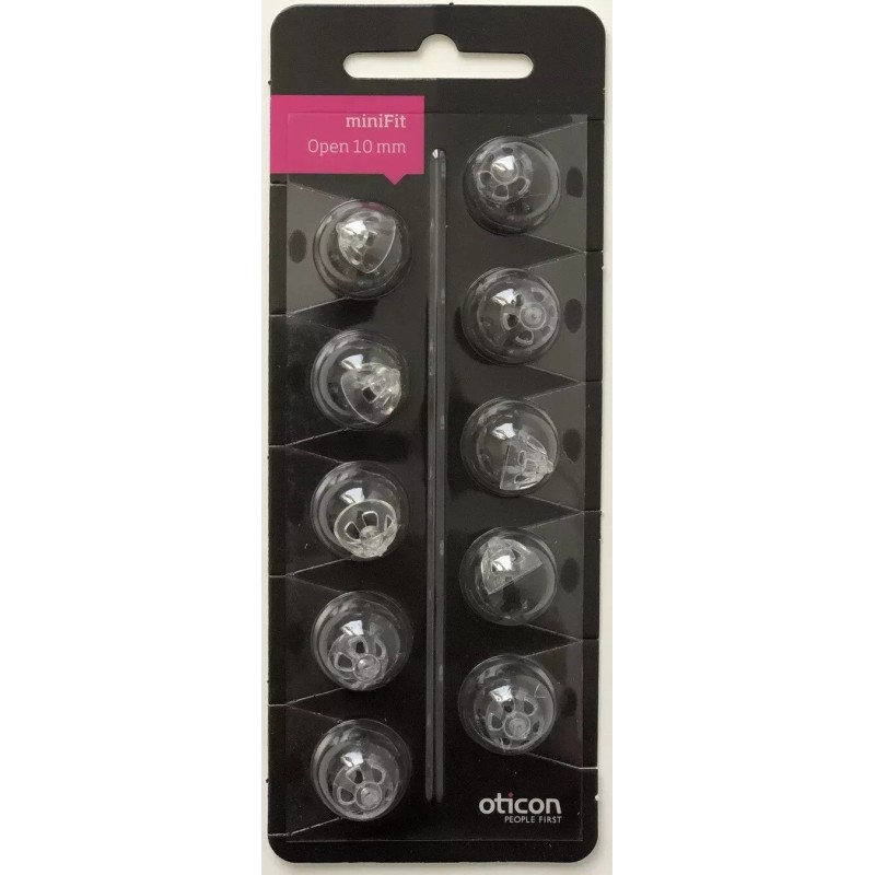 Oticon 1 Pack Oticon miniFit 10mm Open Domes For Hearing