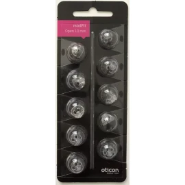 Oticon 1 Pack Oticon miniFit 10mm Open Domes For Hearing Aids. 10 Domes Total.