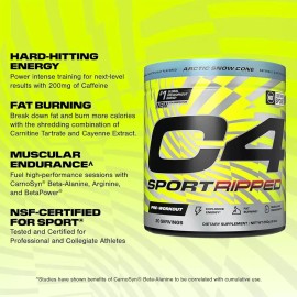 c4 sport ripped SET OF 2- C4 SPORT RIPPED- ARCTIC SNOW CONE (40 servings total)