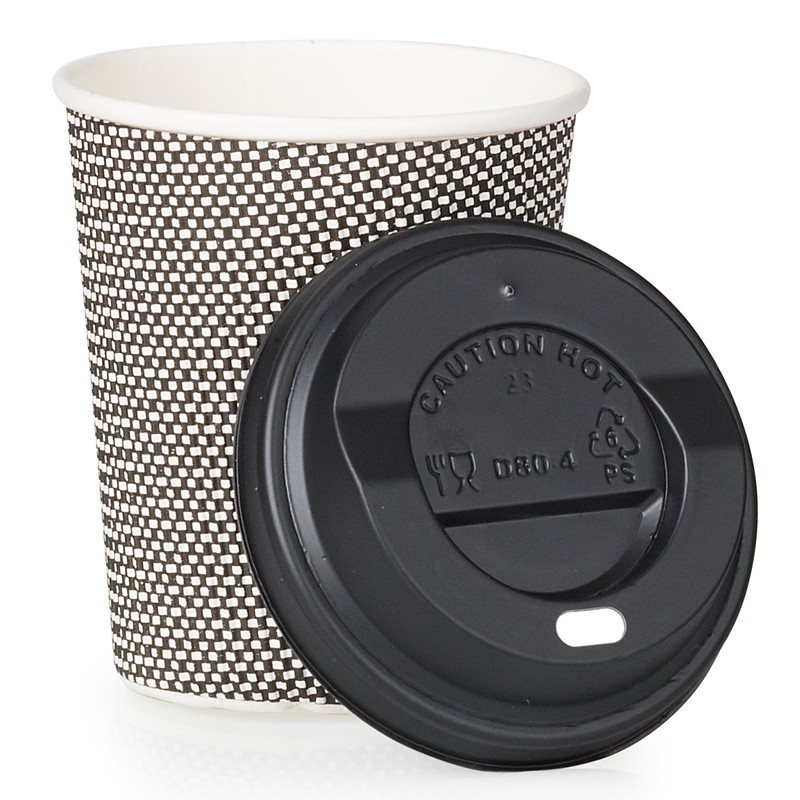 Signature Packaging - Ripple Paper Coffee Cups with Lids -