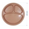 Boris 2 Platos Con 3 Divisiones 26cm Banquetes Comedor Plástico