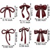QREED 12pcs Red Bow Charm,Cute Charms Bowknot Pendant,Alloy Metal Charms