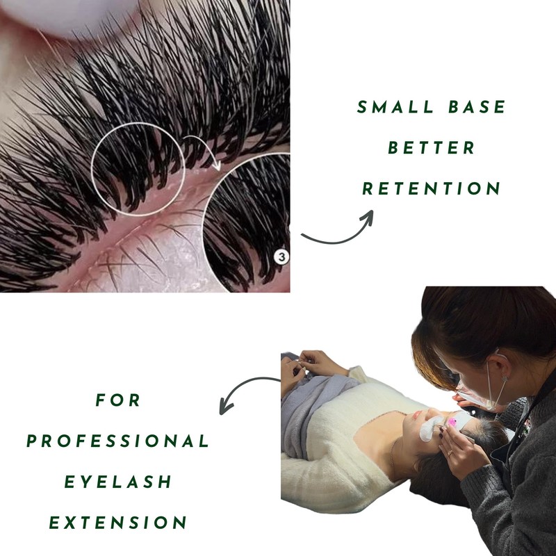 1200 Premade volume fans eyelash extension | 8 sizes-in-1 round