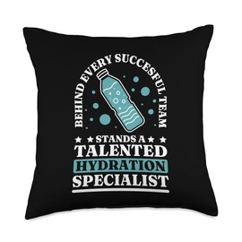 Talented Hydration Specialist, Hydration Specialist Waterboy Throw Pillow