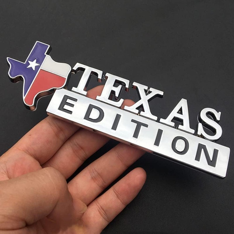 2pc Texas Flag Edition Emblems - Fender Tailgate Door Badge