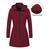 CREATMO US Women's Hooded Winter Snow Ski Trench Coats Multiple