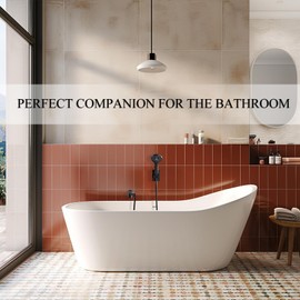 PROOX All Metal Bathtub Faucet with Sprayer Oil Rubbed Bronze,6 Settings Hand held Shower with ON/OFF Pause Switch, Bathtub Faucet with Sprayer