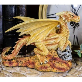 Ebros Gift Desert Sand Element Chaos Dragon Statue Anne Stokes Fantasy Art Age of Dragons and Dungeons Decor Figure (Baby Wyrmling)