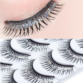 Rneracle Sparkling Star Shape False Eyelashes - Enhance Your Party Look with Natural Lashes