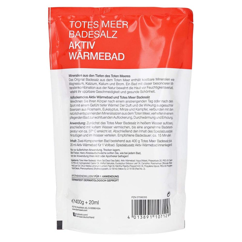 DermaSel Dead Sea Bath Salt Active Heat Bath