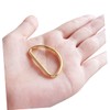 Tofficu 100pcs D Ring Jump Rings for Keychains D Shape