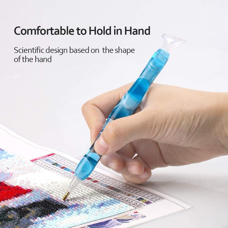 RovyFota Diamond Painting Pen, Resin, Blue, 5D, Diamond Painting Tools,