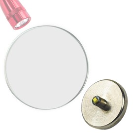 HQRP Flashlight Kit: Glass Lens and 3W LED Bulb Bi-Pin LED MODULE for Mini Maglite 2-Cell AA Flashlight, Tempered Glass 22.3x1.0 mm AA Lens & LM2A001 Extra Bright Light Bulb 90LM