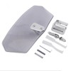 Bohaner Motorcycle Windscreen Smoke Wind Deflector Clip-on Wind Shield Attachment
