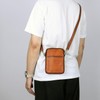 NICE SELECTION Genuine Leather Mini Shoulder Bag, Men's, Smartphone Pouch,