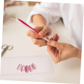 SAFIGLE 4Pcs Manicure Tool Box Nail Art Organizer Storage Containers Compact Nail Tools Holder for Home and Salon Use Present for Birthdays Anniversaries Holidays