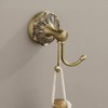 KWQKEM European Vintage Solid Brass Double Hook – Antique Bronze