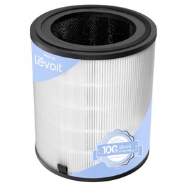 LEVOIT LV-H133 Replacement Filter, Genuine Air Purifier Filters, High-Efficiency Activated Carbon for Removal of Smoke, Odor, Allergens, Pollen, LV-H133-RF, White,1 Pack