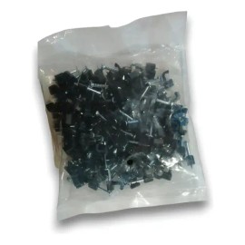 Grapa Para Cable Plano 3.5 X 2.5 Mm Negra 100 Pzas Tuliko                                                                                             