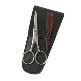 TOVINANNA 3 Sets Stainless Steel Eyebrow Grooming Kit Trimmer Scissors Beard Shears Perfect for Barbershop Home Salons