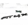 GMC 1PC Gloss Black Rear Tailgate AT4X OVERLAY Emblems 2023-2024