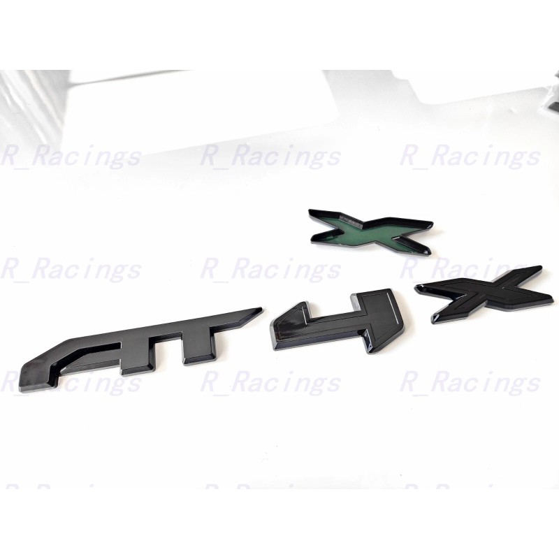 GMC 1PC Gloss Black Rear Tailgate AT4X OVERLAY Emblems 2023-2024