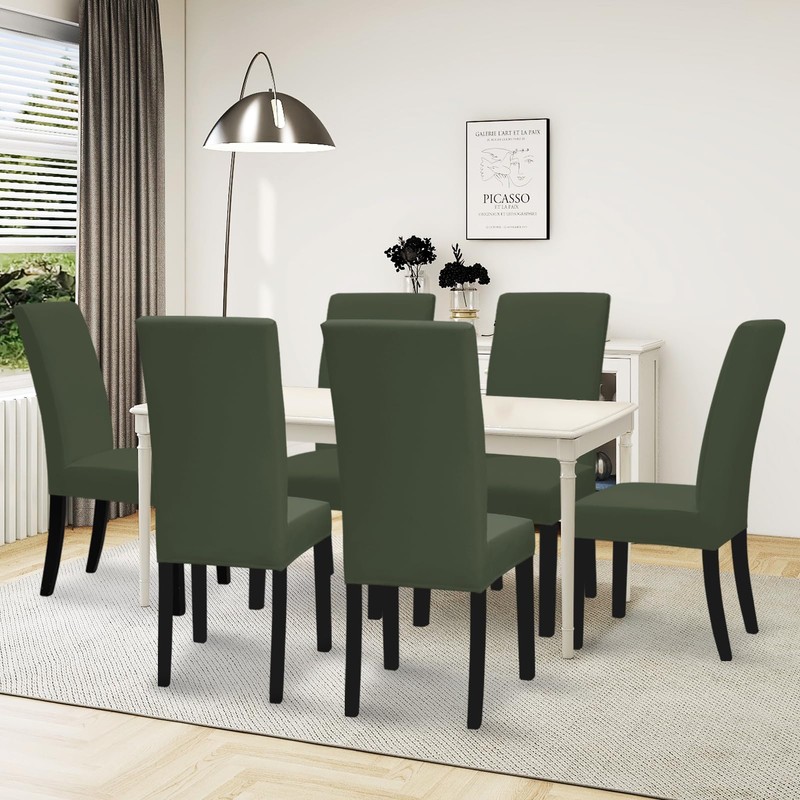 Easy-Going Dining Chair Covers Stretch Dining Room Chair Covers Set