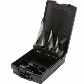 Proteco-Werkzeug HSS Titanium TIN TiALN Professional Step Drill Cone Drill Bit Peeling Drill Metal Drill Set 3 Pieces