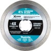MAKITA X-Lock 4-1/2 in. Continuous Rim Diamond Blade for Ceramic