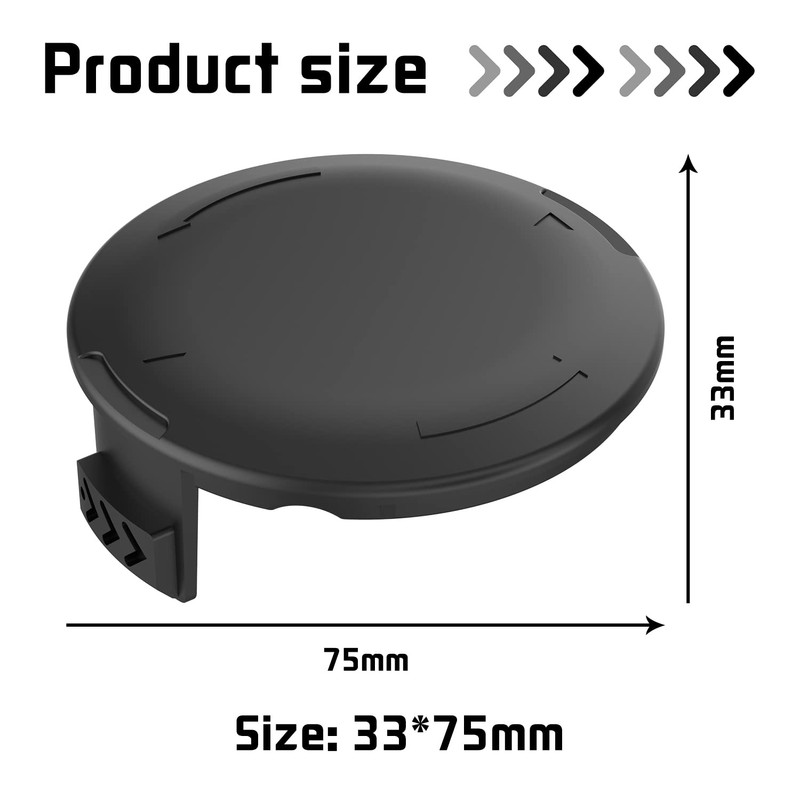 XIJIANG 3 Pieces Grass Trimmer Thread Spool, Φ1.65 mm 4.9