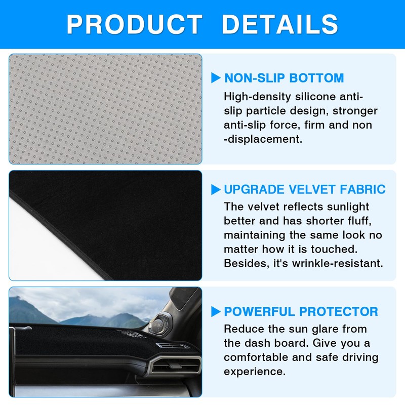 Autorder Dashboard Cover Mat for Toyota 4Runner 2025 2026 /