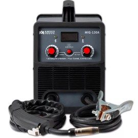Amico Electric MIG-130A, 130 Amp MIG/Flux Core Welder, 115/230V Dual Voltage Inverter Welding