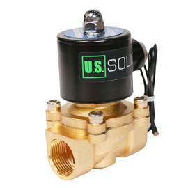 U.S. Solid Solenoid Valve 0.75 Inch Zinc-Alloy 24V DC Electric Water Valve, NBR Seal Normally Closed