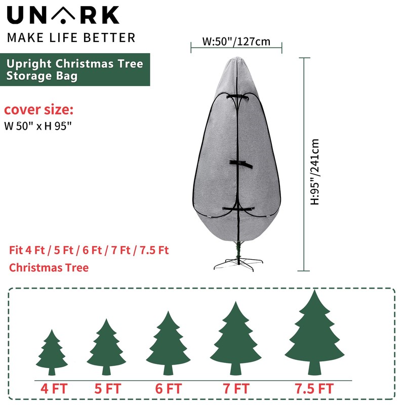 Upright Christmas Tree Storage Bag 7.5 Ft, Artificial Christmas Tree
