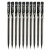 FLAIR Hydra 10 x 0.5mm Tip BLACK Gel Pens Easy