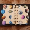 50PCS Transparent Planet Stickers Pack,Aesthetic Solar System Outer Space Decals