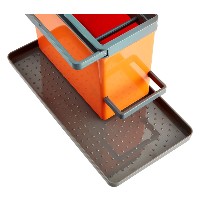Metaltex Sink Organiser, Orange, 24 x 12.5 x 14 cm
